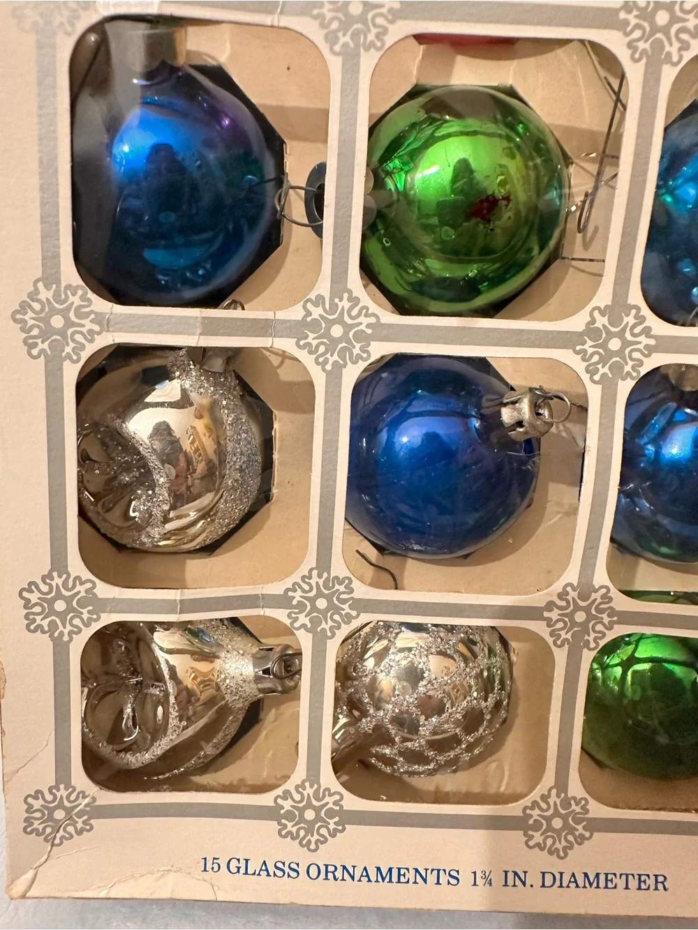 LOT of 92 Vintage Glass Christmas Tree Ornaments